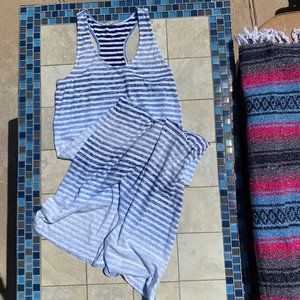 Soft Joie Ombre Blue Stripe Maxi Dress